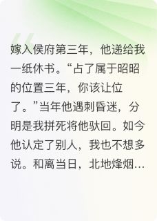 嫁入侯府第三年，他递来一纸休书