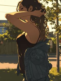 无人共我黄昏时